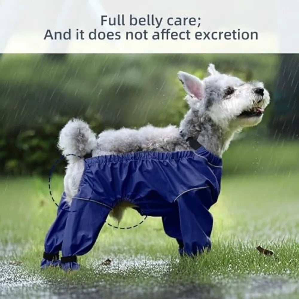 Chubasquero Mono Protector para Perro con Botines Integrados