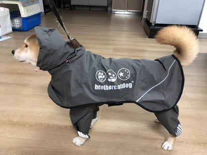 Chubasquero de Cuerpo Completo para Perros Medianos y Grandes