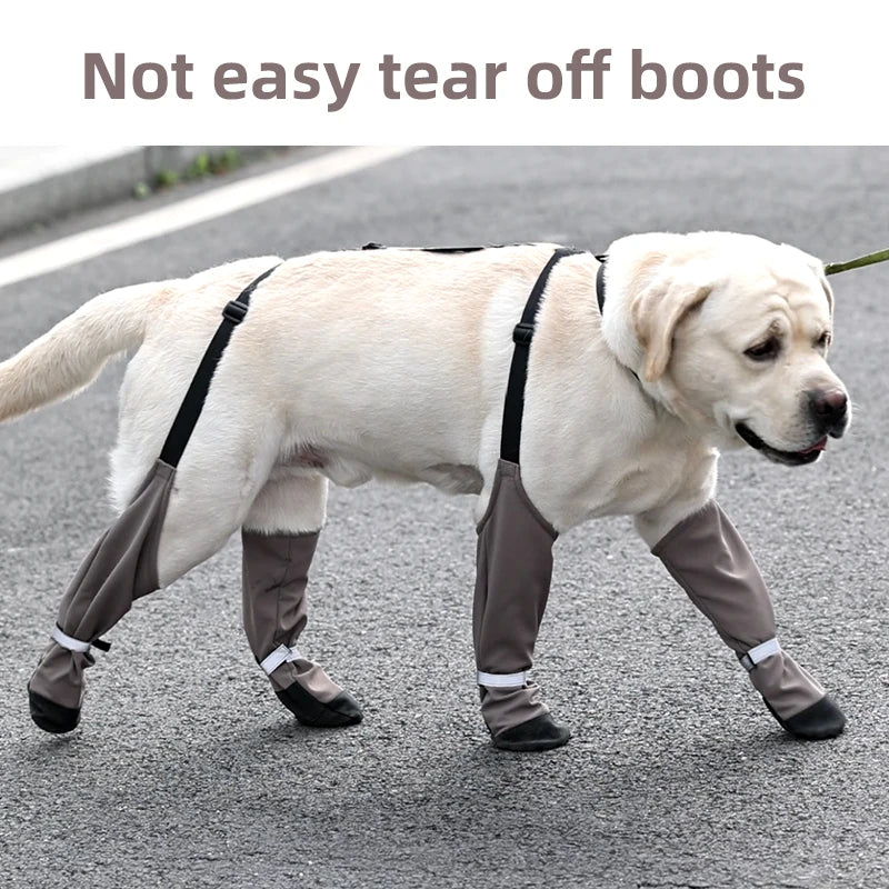 Botas Antideslizantes para Perro con Correas de Sujeción
