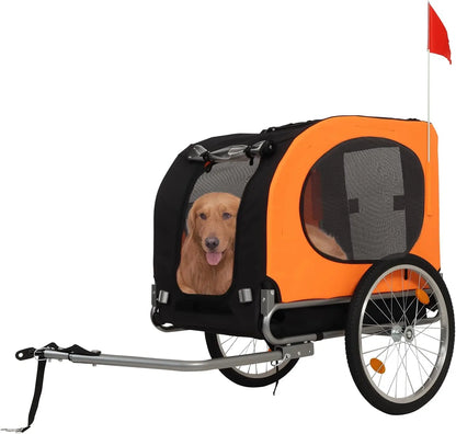 Remolque para Bicicleta para Perros de hasta 88 lb, Carriola Plegable para Mascotas