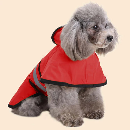 Chubasquero Reflectante con Capucha para Perro
