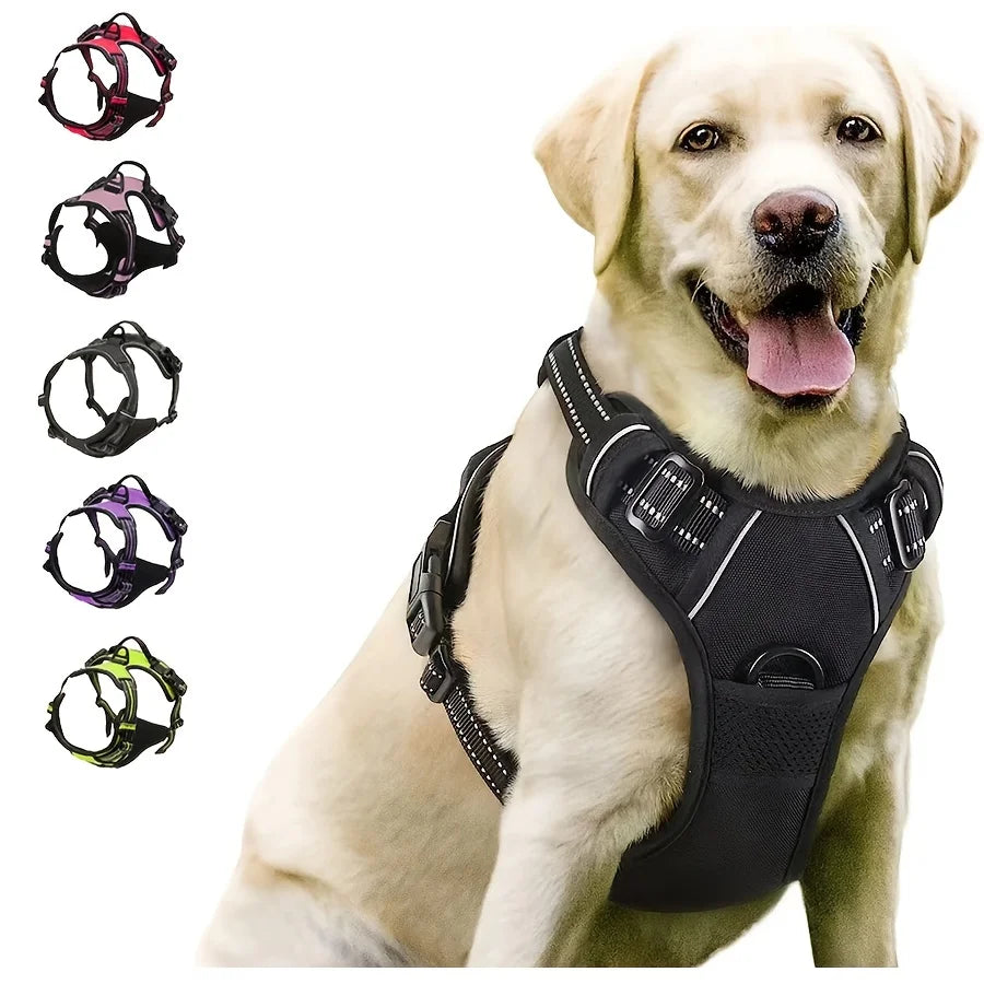 Arnés Ajustable para Perros – Anti-tirones, Reflectante y con Asa