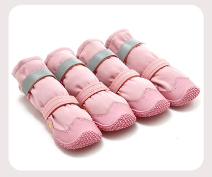 Botas Altas de Invierno para Perro con Interior Suave – 4 Piezas