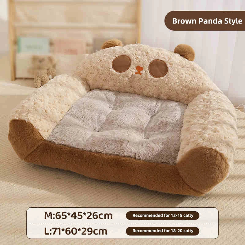 Sofá de Felpa HOOPET para Mascotas | Cama Cálida y Suave
