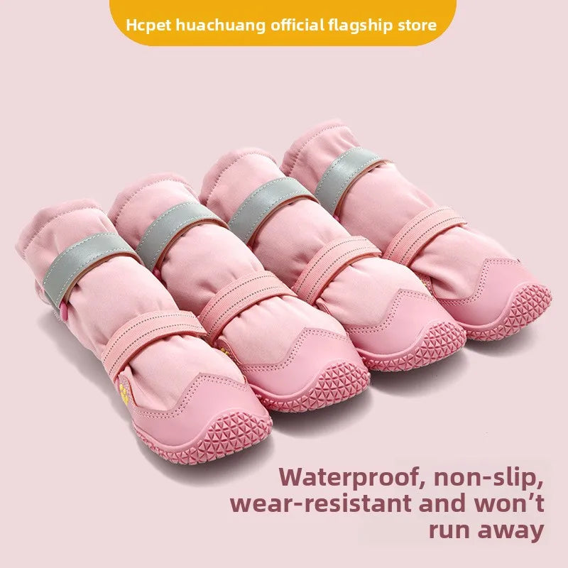 Botas Altas de Invierno para Perro con Interior Suave – 4 Piezas