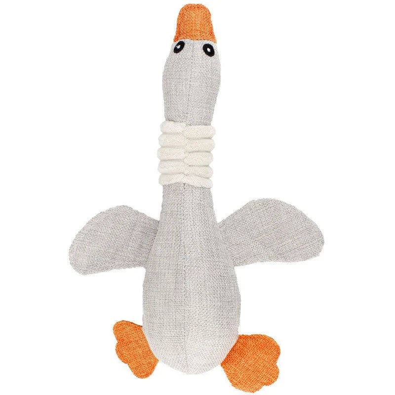 Juguete de Peluche Chirriante para Perro – Diseño de Hueso con Animalito