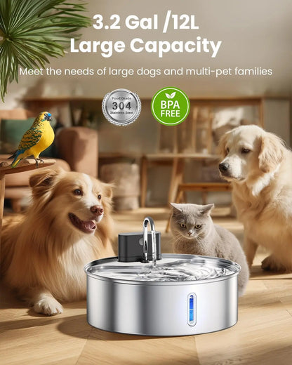 Fuente de Agua Inteligente para Perros y con sensor