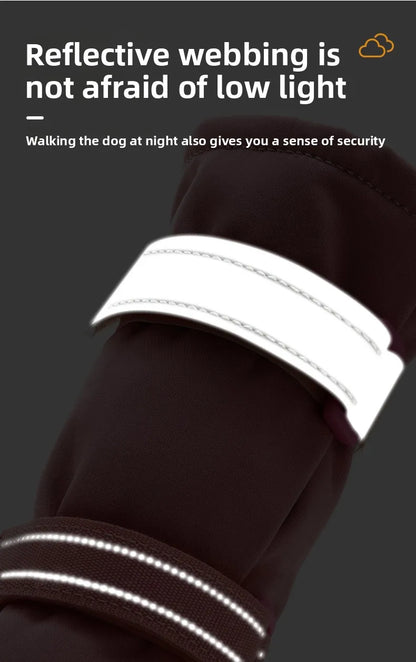 Botas Altas de Invierno para Perro con Interior Suave – 4 Piezas