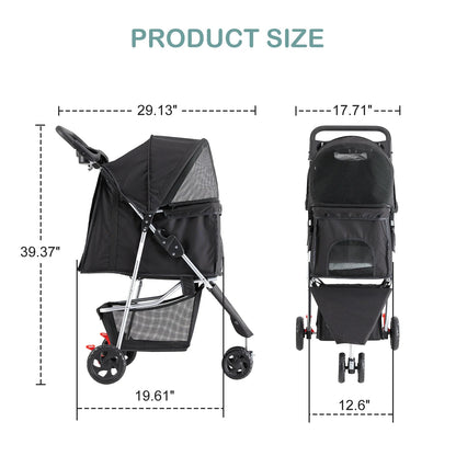Carriola Plegable Premium para Perros