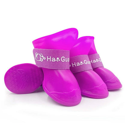 Botas de Goma Antideslizantes para Perros – 4 Piezas