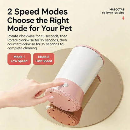 Dispositivo automático, silencioso e impermeable para una limpieza rápida de las patas