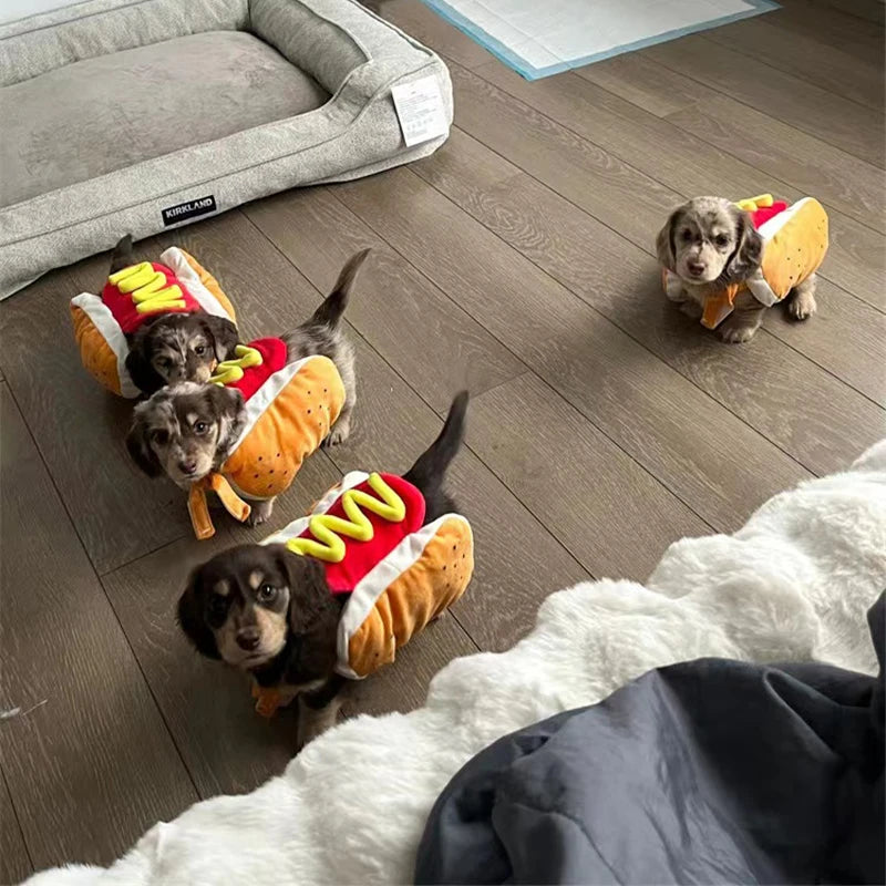 Disfraz de Hot Dog para Perros - Traje Divertido para Mascotas