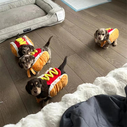 Disfraz de Hot Dog para Perros - Traje Divertido para Mascotas