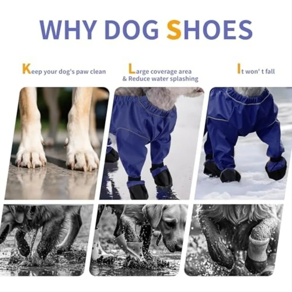 Chubasquero Mono Protector para Perro con Botines Integrados