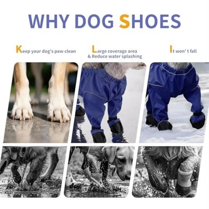 Chubasquero Mono Protector para Perro con Botines Integrados