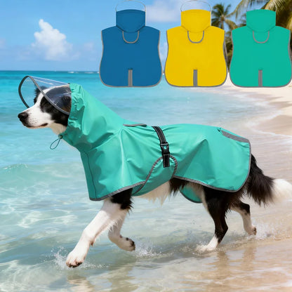 Chubasquero Reflectante con Capucha para Perros Medianos y Grandes