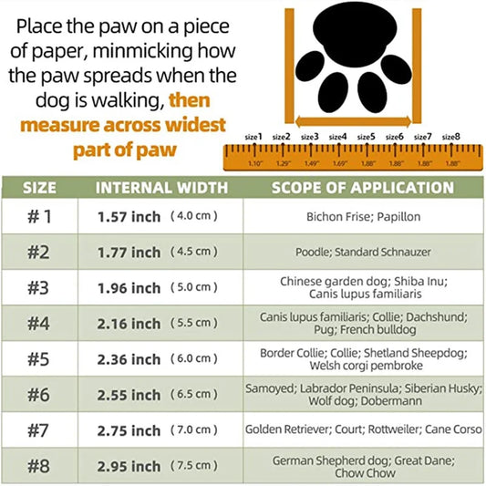 Botas Reflectantes Antideslizantes para Perro – 4 Piezas