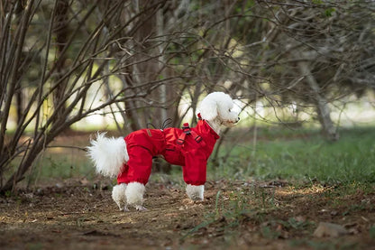 Chubasquero Reflectante con Arnés Integrado para Perro