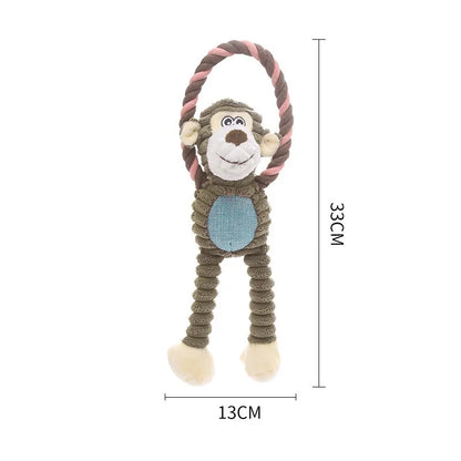 Juguete de Peluche para Perros con Chirrido, Juguete para Masticar y Buscar