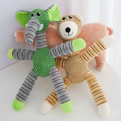 Juguete de Peluche para Perros con Sonido y Mordedera Dental