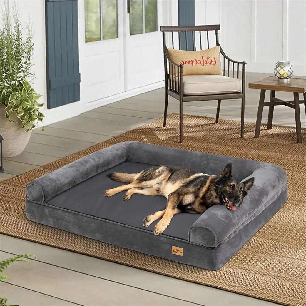 Cama Ortopédica Premium para Perros Grandes y Extra Grandes