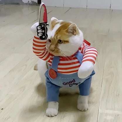 Disfraz de Policia/ Marinero/Vaquero/Pirata para Perros - Ropa de Cosplay para Mascotas