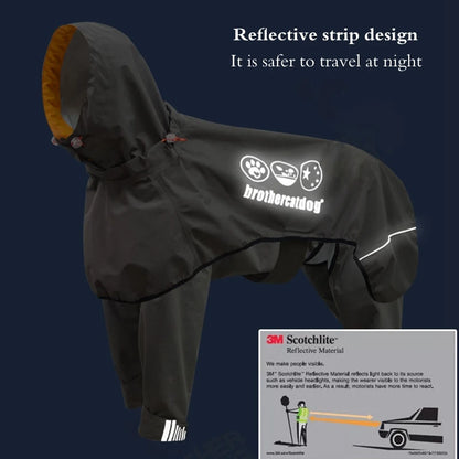 Chubasquero de Cuerpo Completo para Perros Medianos y Grandes