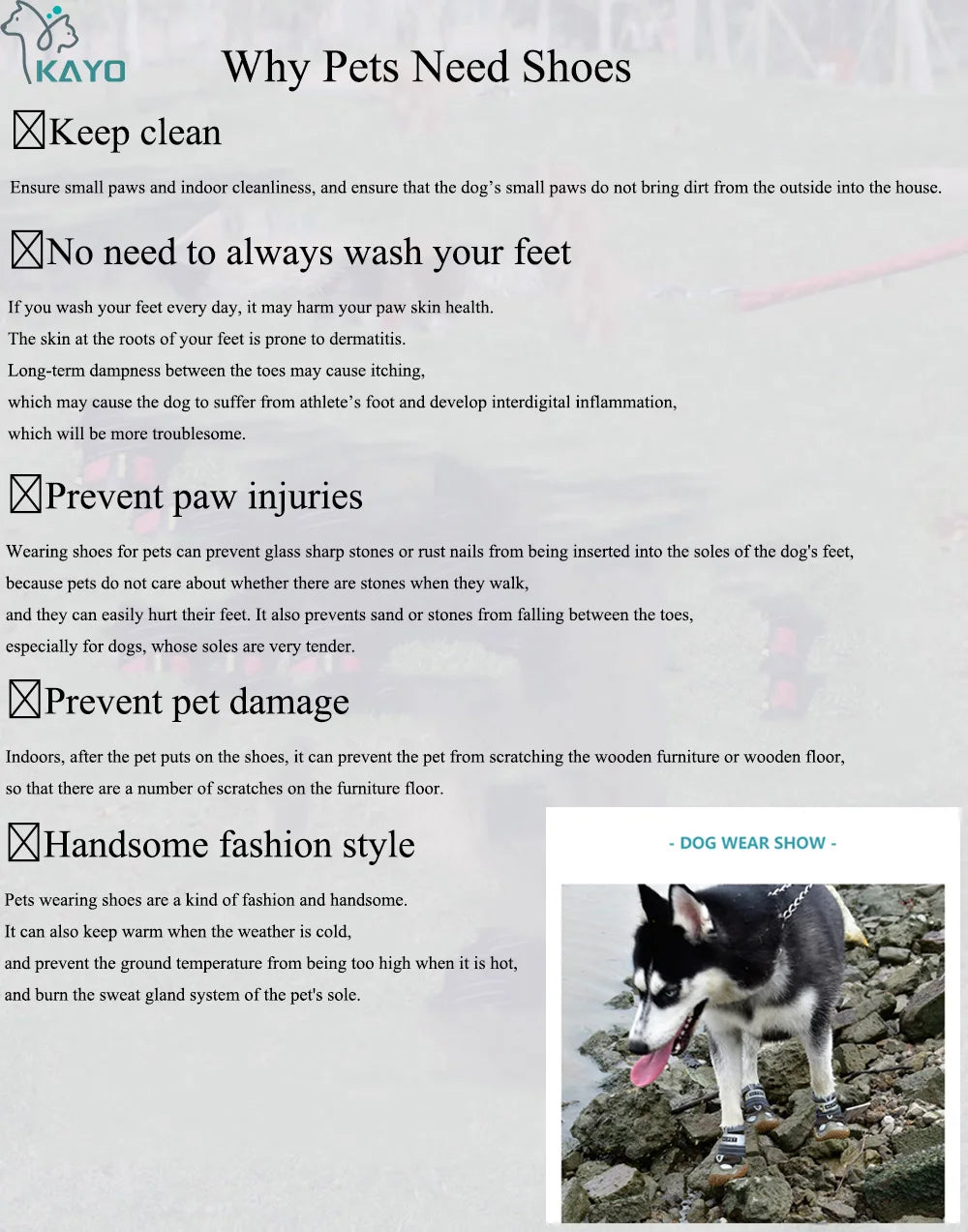 Botas Reflectantes Antideslizantes para Perro – 4 Piezas