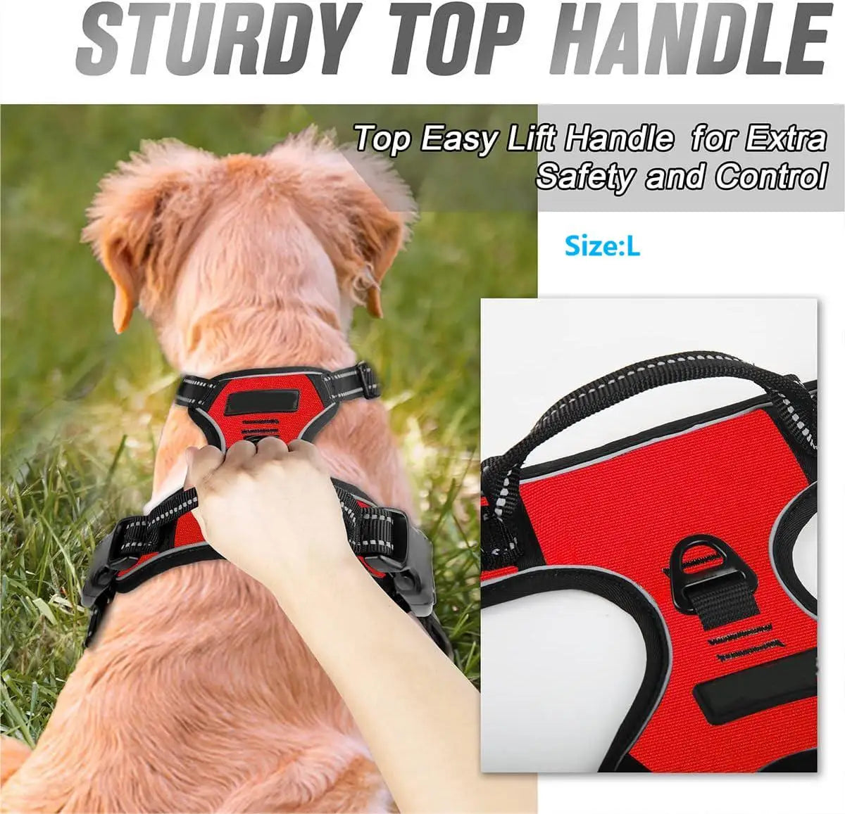 Arnés Ajustable para Perros – Anti-tirones, Reflectante y con Asa