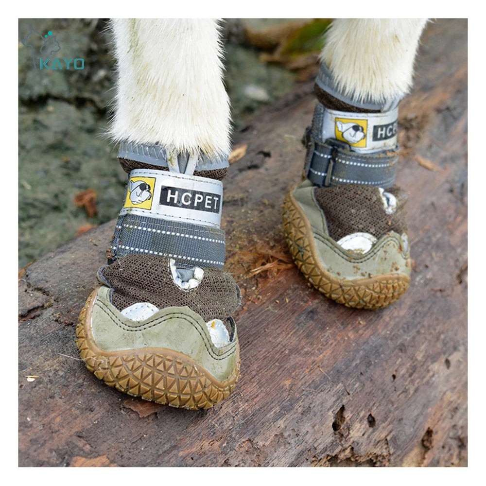 Botas Reflectantes Antideslizantes para Perro – 4 Piezas