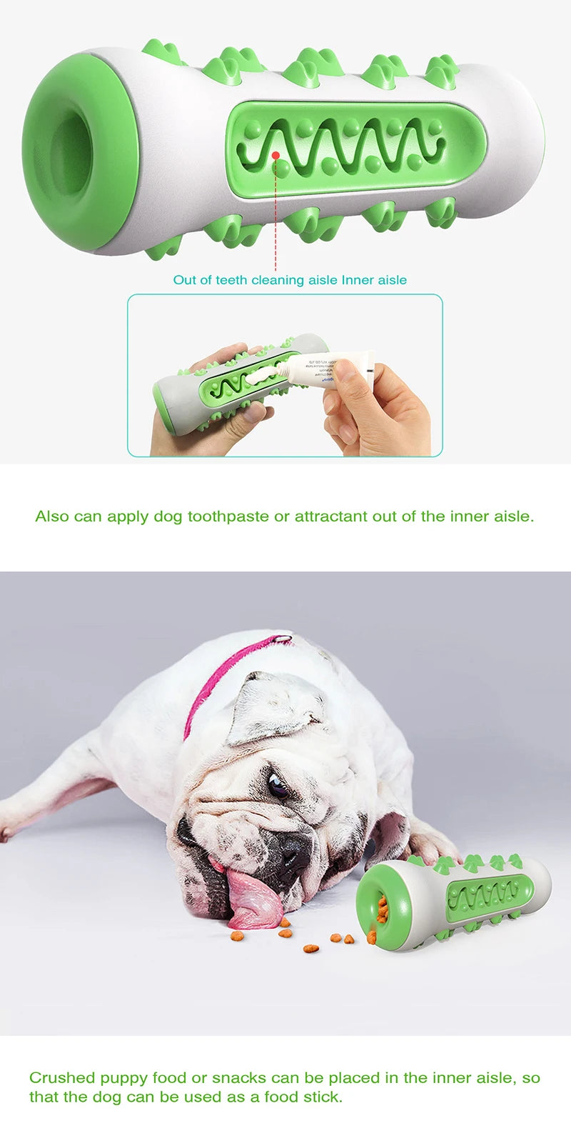 Juguete Dental de Goma para Perros – Cepillo Masticable