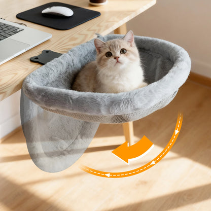 Cama de Escritorio para Gatos Plegable – Espacio Cómodo y Ahorra Espacio