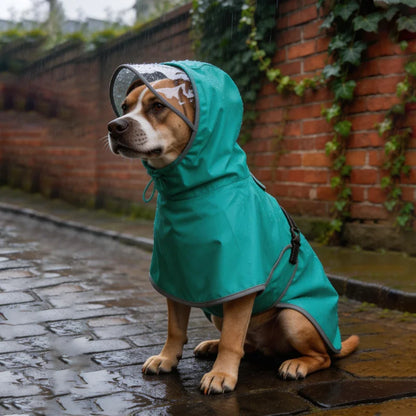 Chubasquero Reflectante con Capucha para Perros Medianos y Grandes