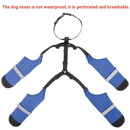 Botas Antideslizantes para Perro con Correas de Sujeción