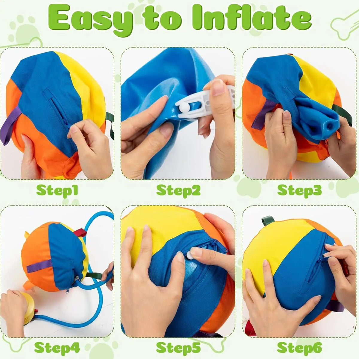 Pelota Interactiva para Perros – Juguete de Ejercicio al Aire Libre con Asas