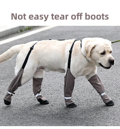 Botas Antideslizantes para Perro con Correas de Sujeción