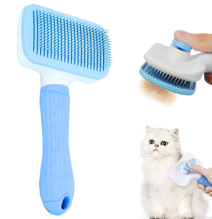 Cepillo Quitapelo para Perros y Gatos, Cepillo de Aseo Autolimpiante