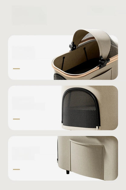 Cochecito Plegable para Perros y Gatos