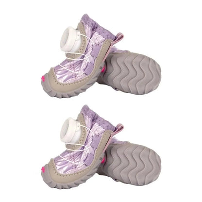 Botas para Perro con Ajuste de Perilla y Forro Suave – 4 Piezas