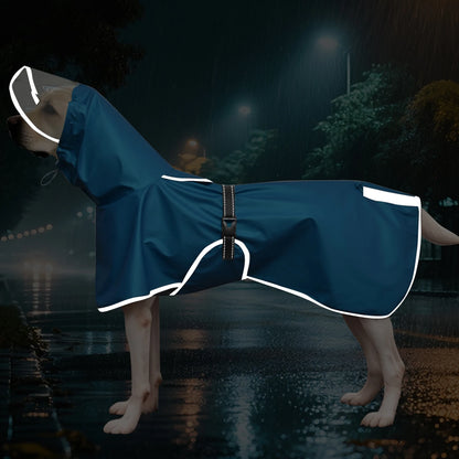 Chubasquero Reflectante con Capucha para Perros Medianos y Grandes