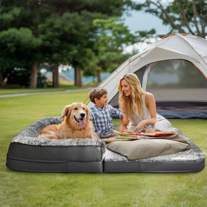 Cama Gigante para Perros y Mascotas – 180 cm, Plegable y Lavable