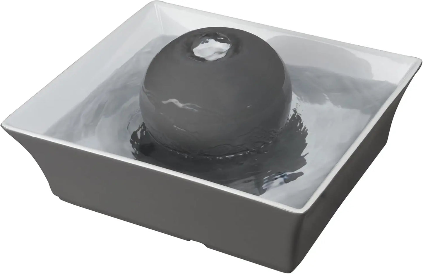 Fuente de agua de cerámica silenciosa y automática, 70 oz (aprox. 2 litros)