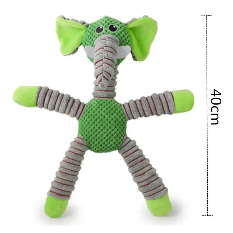 Juguete de Peluche para Perros con Sonido y Mordedera Dental