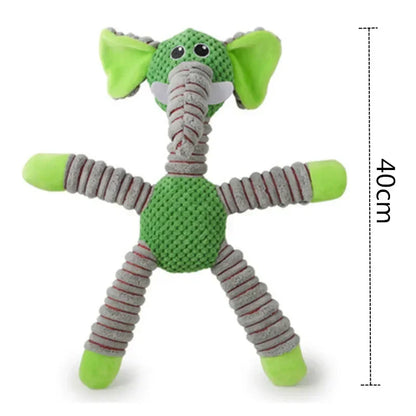 Juguete de Peluche para Perros con Sonido y Mordedera Dental