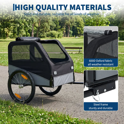 Remolque Plegable para Perros (No incluye la bicicleta)
