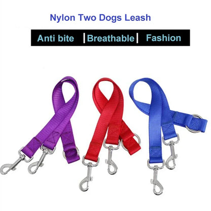 Correa Doble para Perros de Nylon – Para Pasear Dos Mascotas