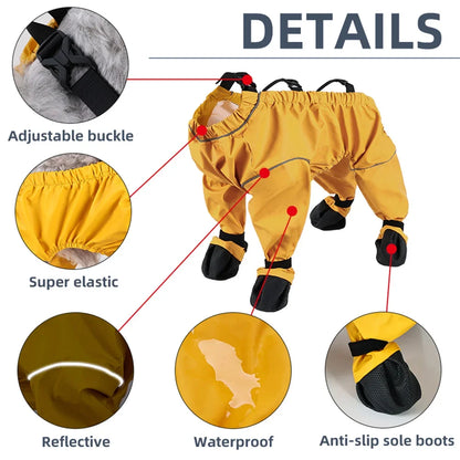 Mono Protector para Perros Pequeños con Botines Integrados