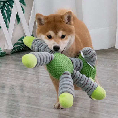 Juguete de Peluche para Perros con Sonido y Mordedera Dental