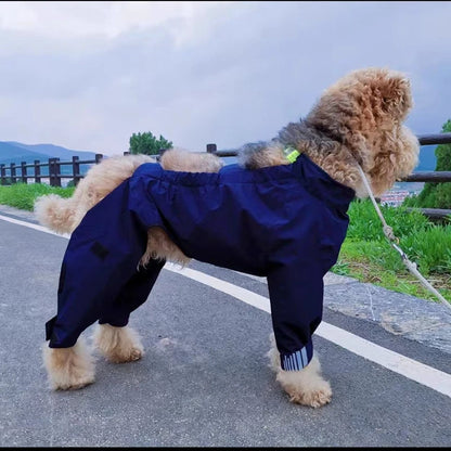 Chubasquero de Cuerpo Completo para Perros Medianos y Grandes