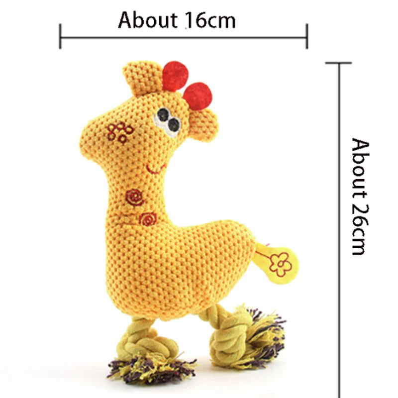 Juguete de Peluche para Perros con Chirrido, Juguete para Masticar y Buscar